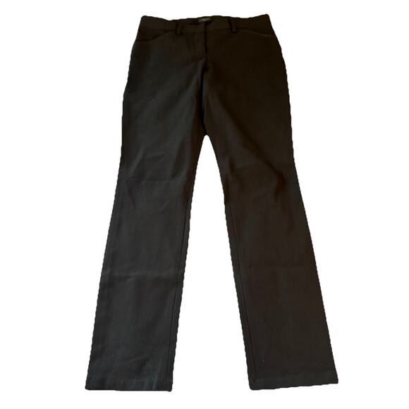 Theory Black Dantey P Basis Pants Women’s Size 6 Made In USA Business Career - Picture 1 of 13